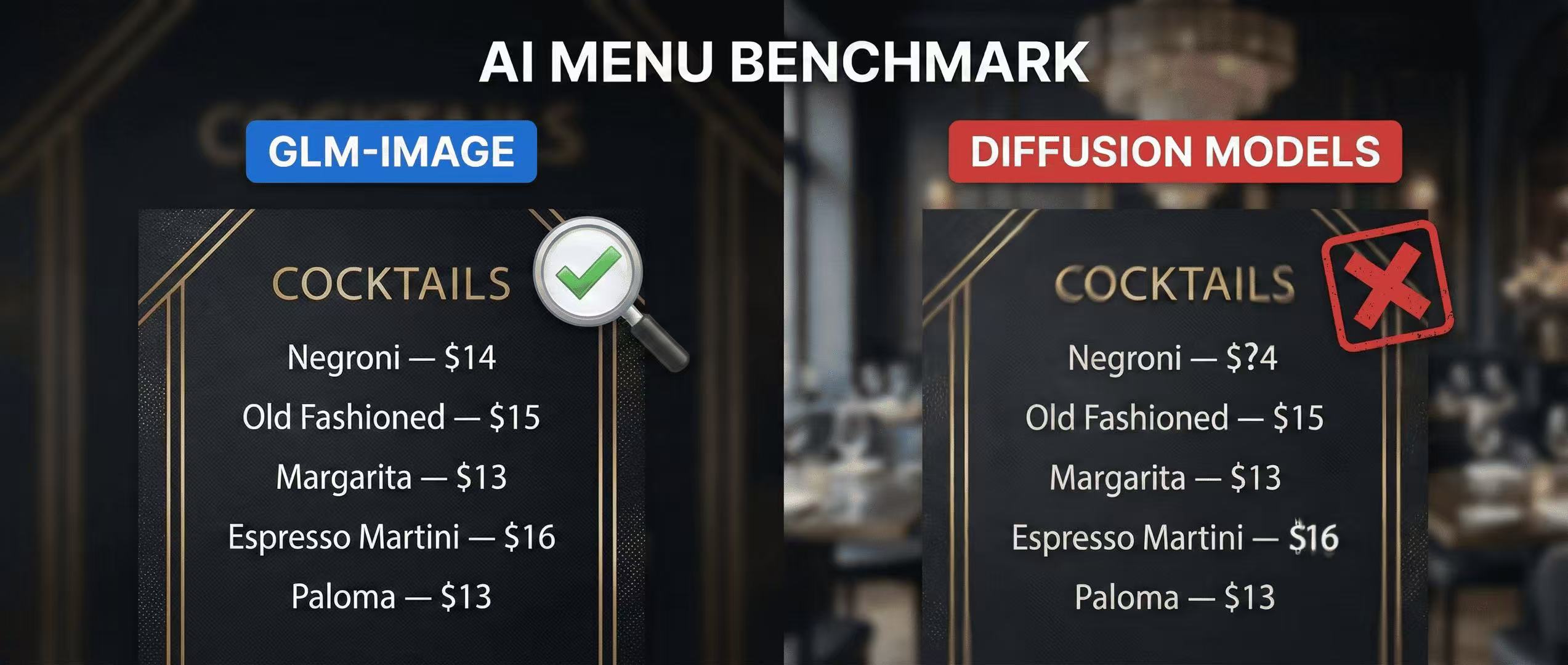 Menu Test: Why GLM-Image Beats Diffusion Models at Legible Pricing